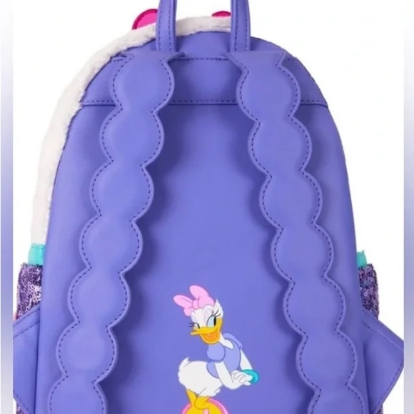 Daisy Duck 85th Anniversary Loungefly Mini Sequin Backpack - Picture 3 of 6